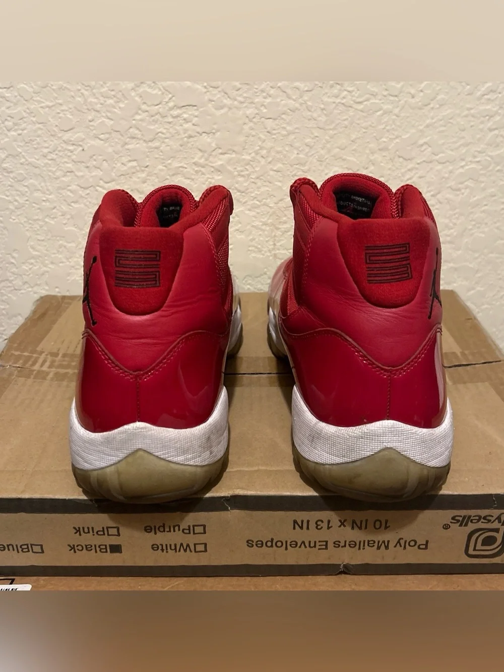 Nike Air Jordan 11 Retro ‘96’ Red with Black Jumpman Size 12